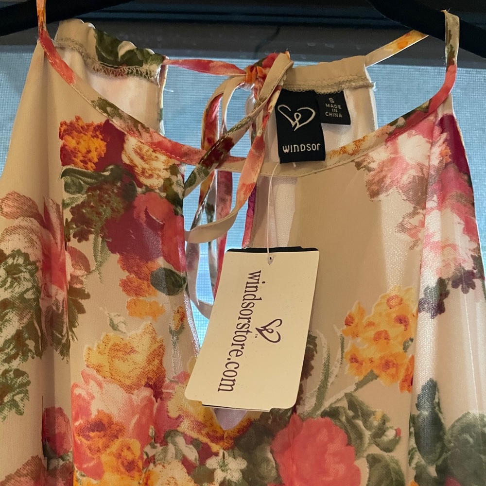 Windsor Floral Halter Dress - Picture 3 of 4